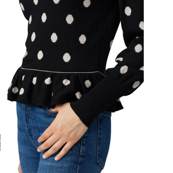 Rebecca Taylor Jacquard Dot Sweater size large - Picture 3 of 10